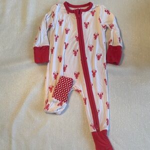 Angel Dear Red and White Mouse Footie